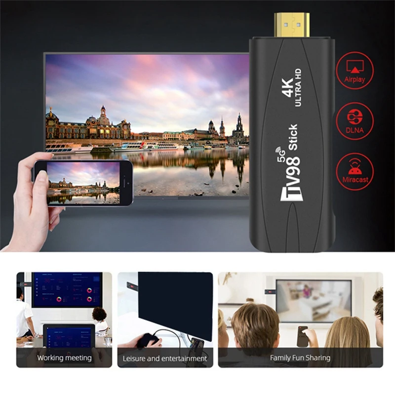 TV Stick Rockchip 3228A Quad-Core Android 12.1 TV BOX 2.4G Wifi 1GB 8GB 4K Smart Player Tvbox Dongle Set Top Box Durable