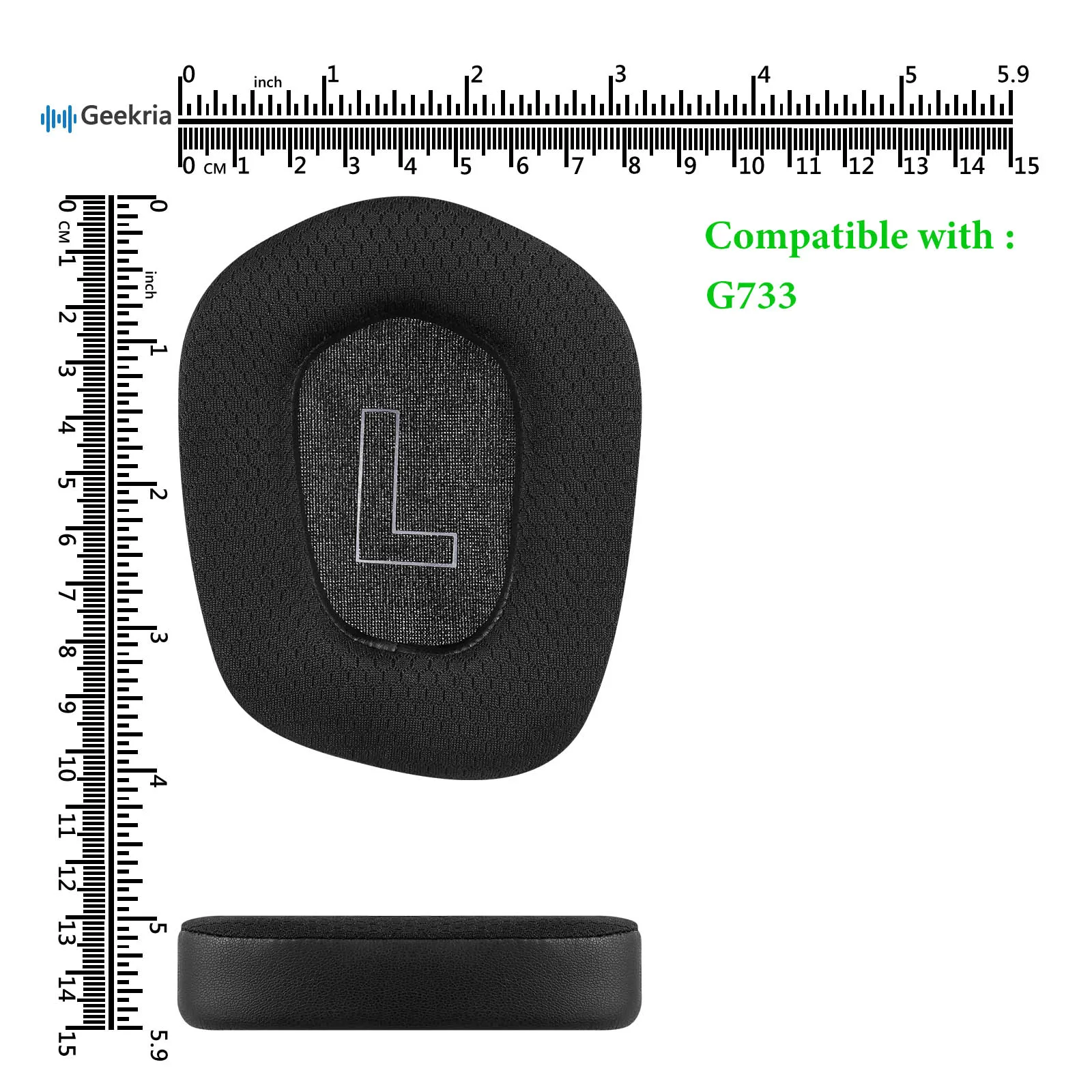 Спортивные охлаждающие гелевые сменные амбушюры Geekria для наушников Logitech G733, амбушюры для наушников, амбушюры для гарнитуры