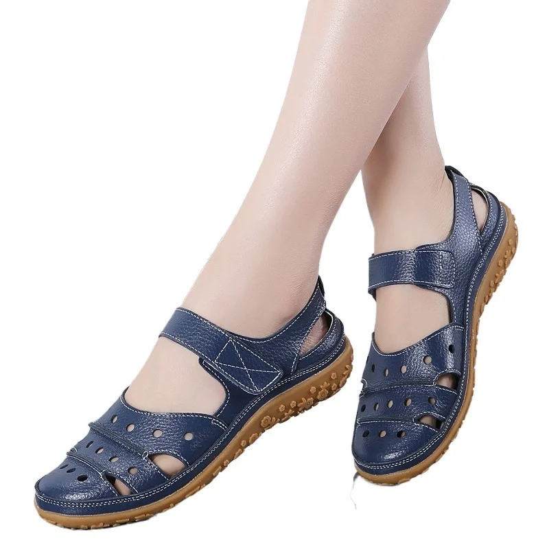 Women Sandals Leather Comfortable Beach Outdoor Women Shoes 2022 New Fashion Ladies Casual Outdoor Female Sneakers Large Size