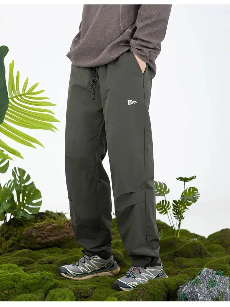 Pleated Design Workwear Paratrooper Pants Men's Fall New Adjustable Leg Outdoor Functional Waterproof Sports Long Pants