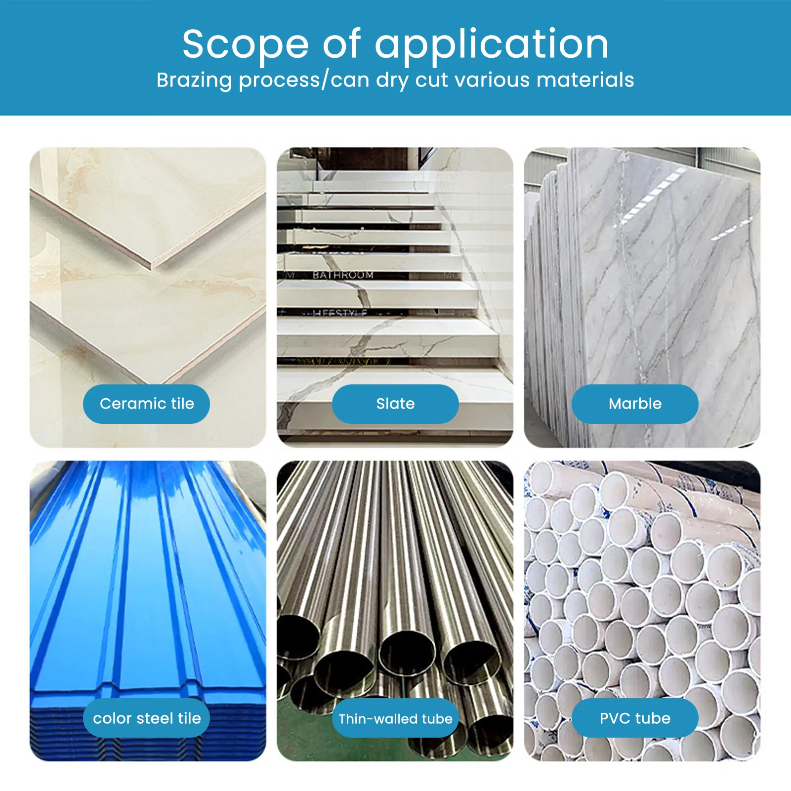 Tổng Hợp Đa Năng Cưa Cắt Cành Hiệu Quả Cao Thấp Cắt Tiếng Ồn Cắt Lưỡi Dao Cho Gạch Men Đá Hoa Cương