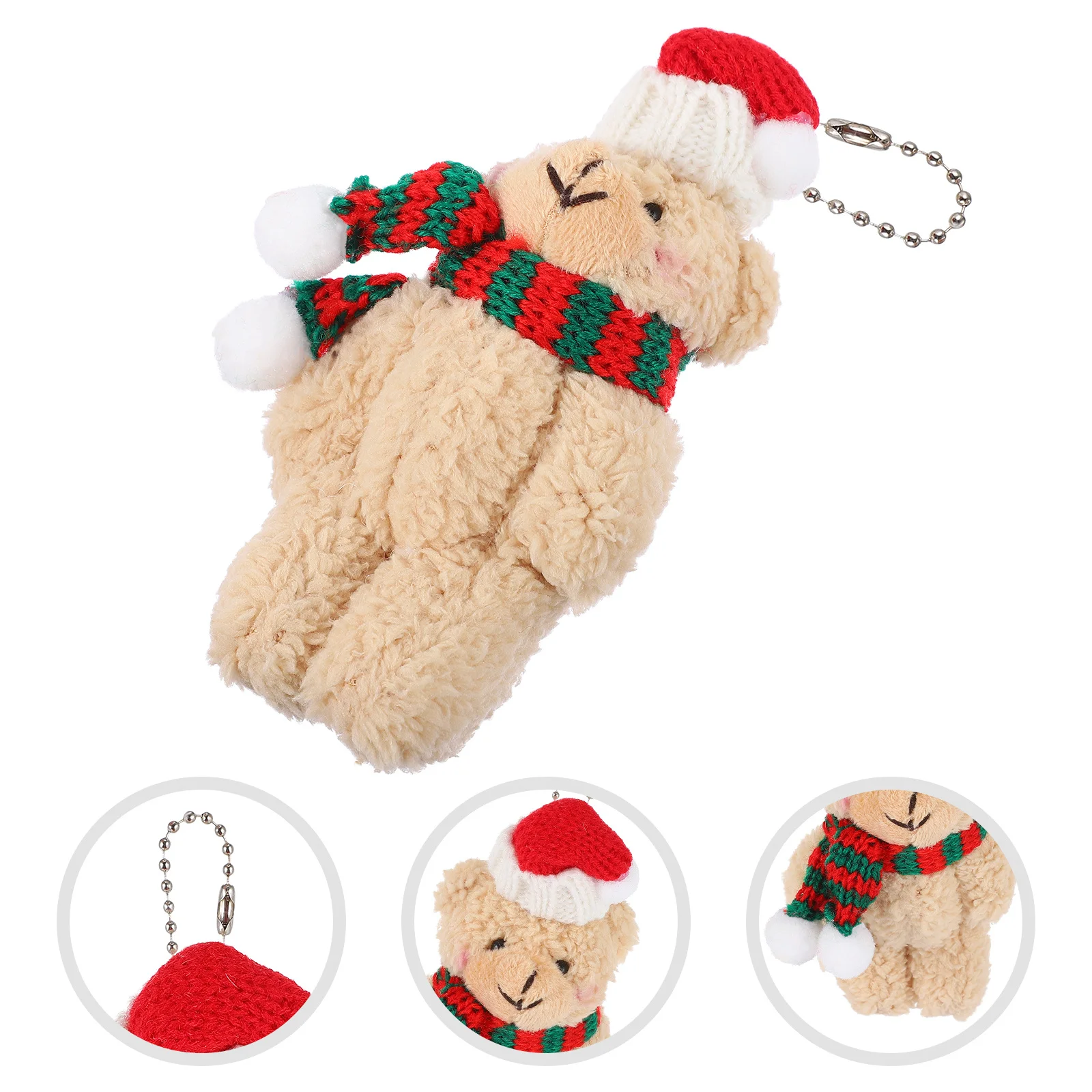 

Cute Cartoon Bear Hanging Accessory for Keys Car Interior Decor Portable Bag Charm Ideal for Wedding Favors Christmas Present