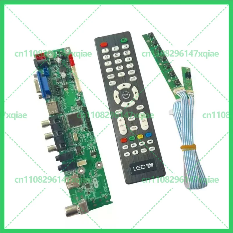 New For LCD Universal V56 V59 TV Driver Board No Program Required Manual Jumper Settings Monitoring Control PCB Components