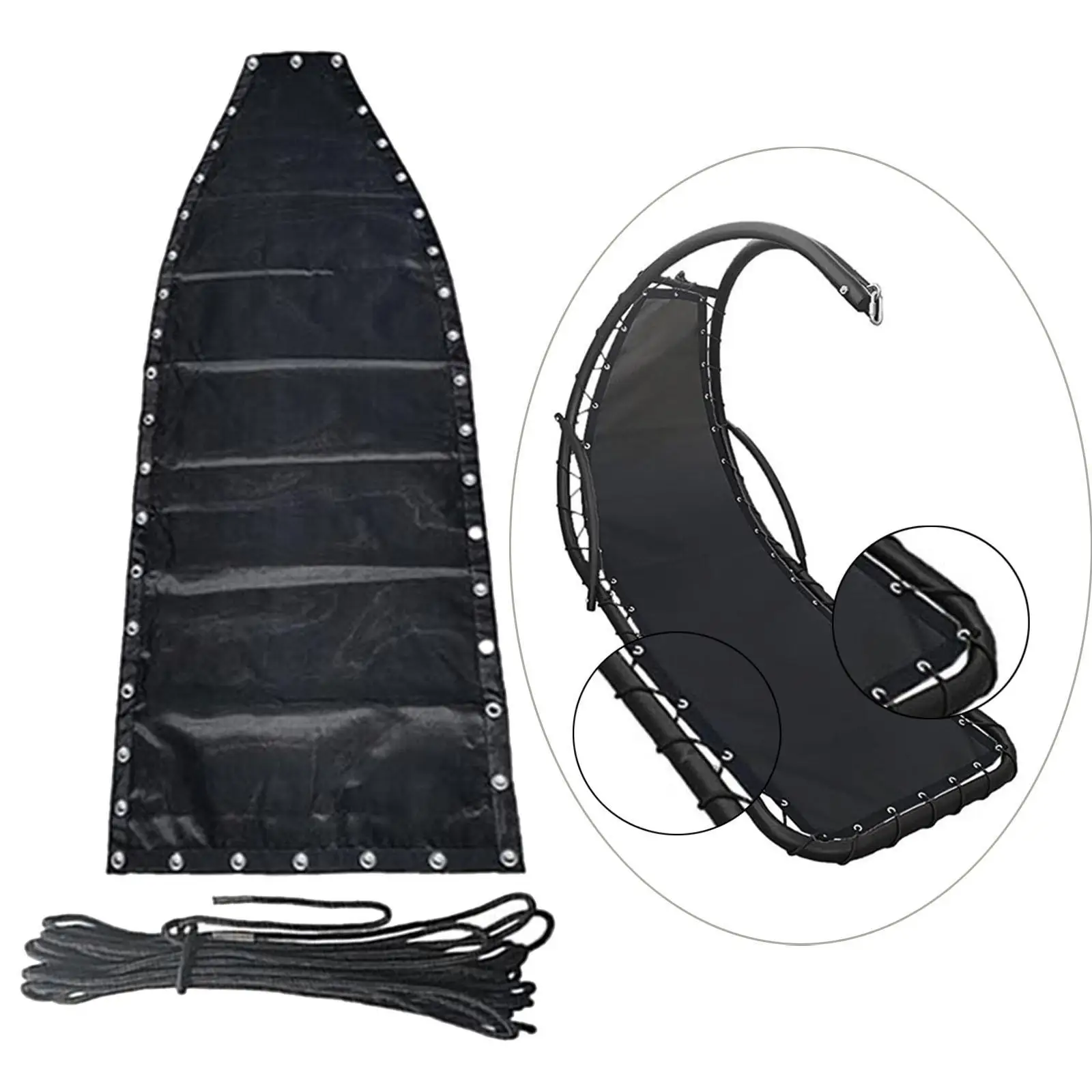Universal Fit Reinforced Mesh Rope Kit Waterproof Hanging Chair Rope Garden Cushions for Balcony Patio Lounge
