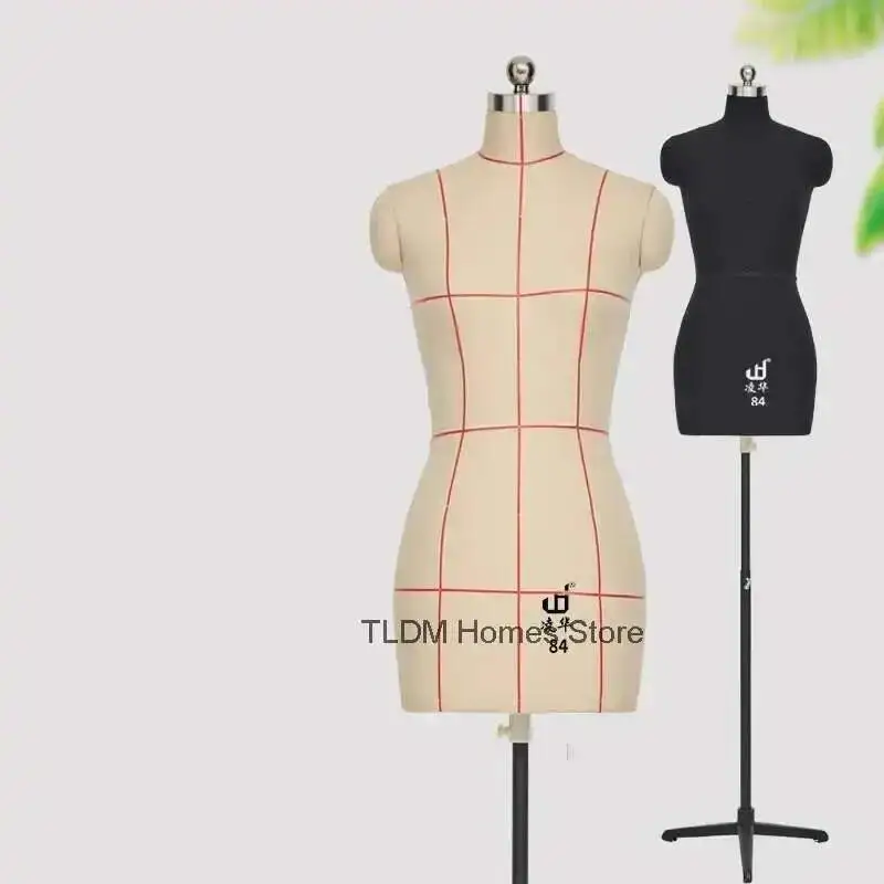 

Design Mannequins Be Bust Female Clothing Stand Can Professional Mannequins Metal Modeling Base Sewing for Pinned with D