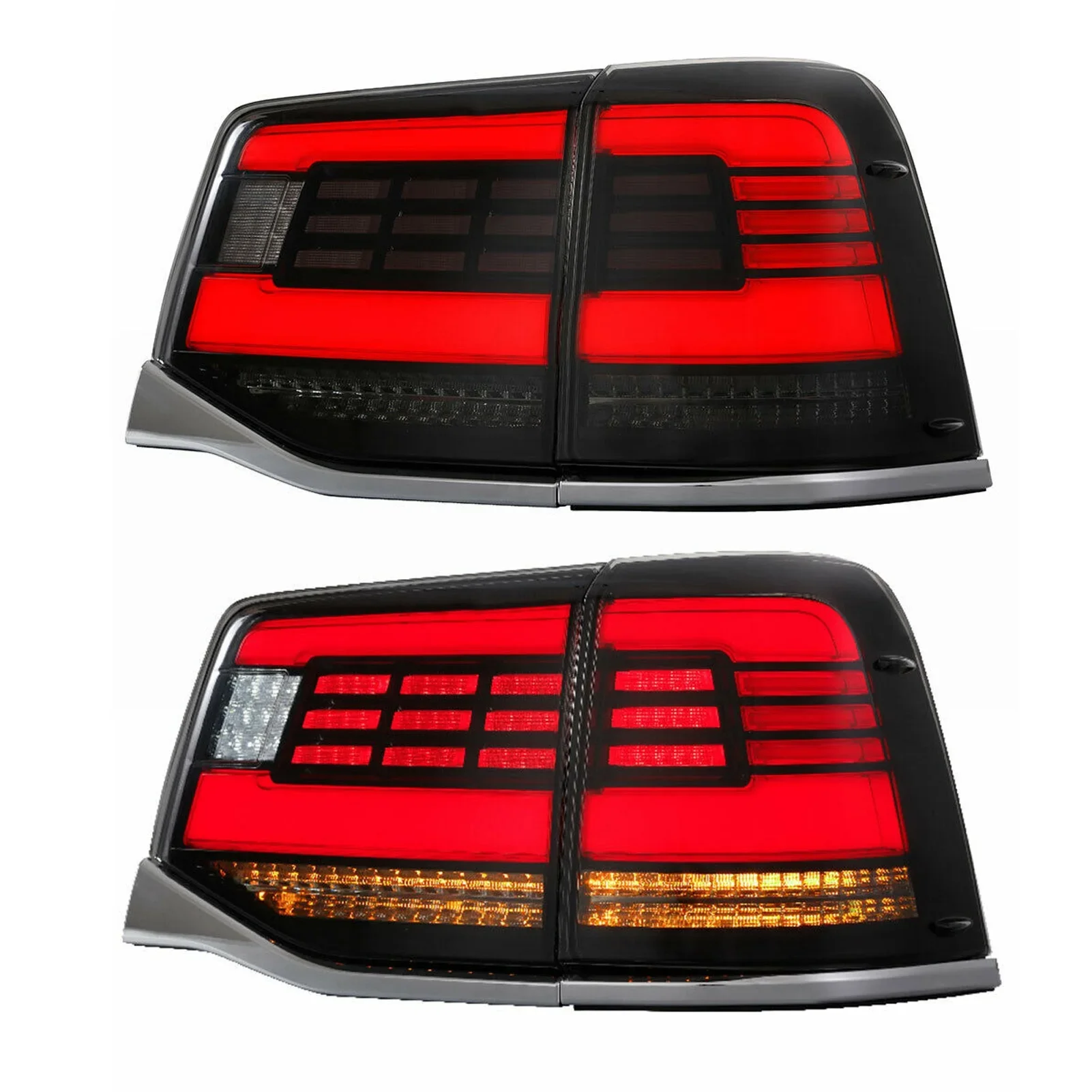 For Toyota Land Cruiser 2016 2017 2018 2019 2020 1 Pair LED Tail Light Lsmp Assembly Refit High Brightness Multifunction