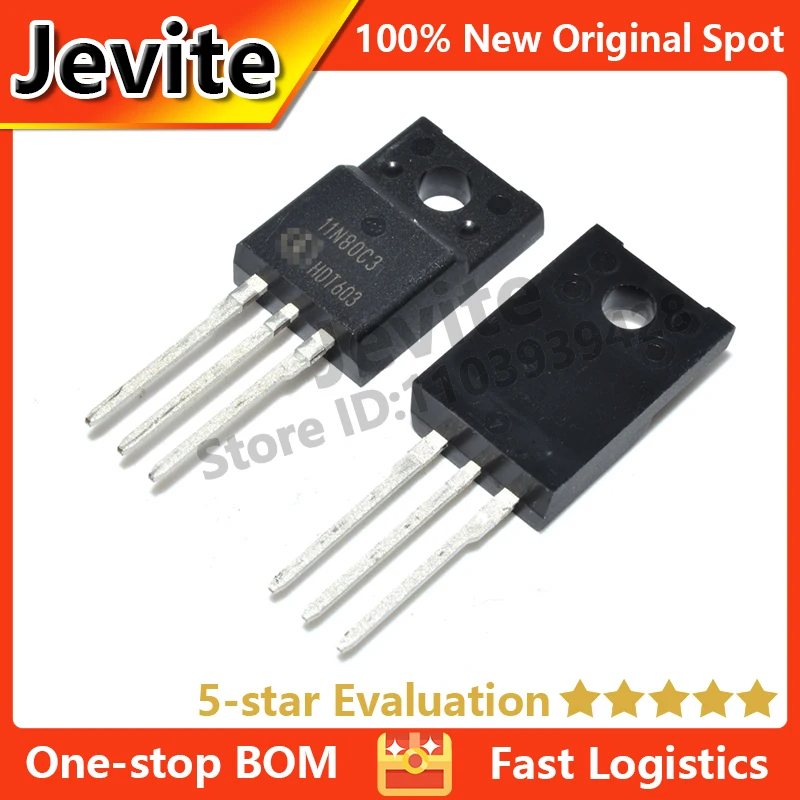 Jevite 100% New Original electronics Controller 10-50 units/lote 11N80C3 SPA11N80C3 TO-220 800V 11A MOSFET transistor