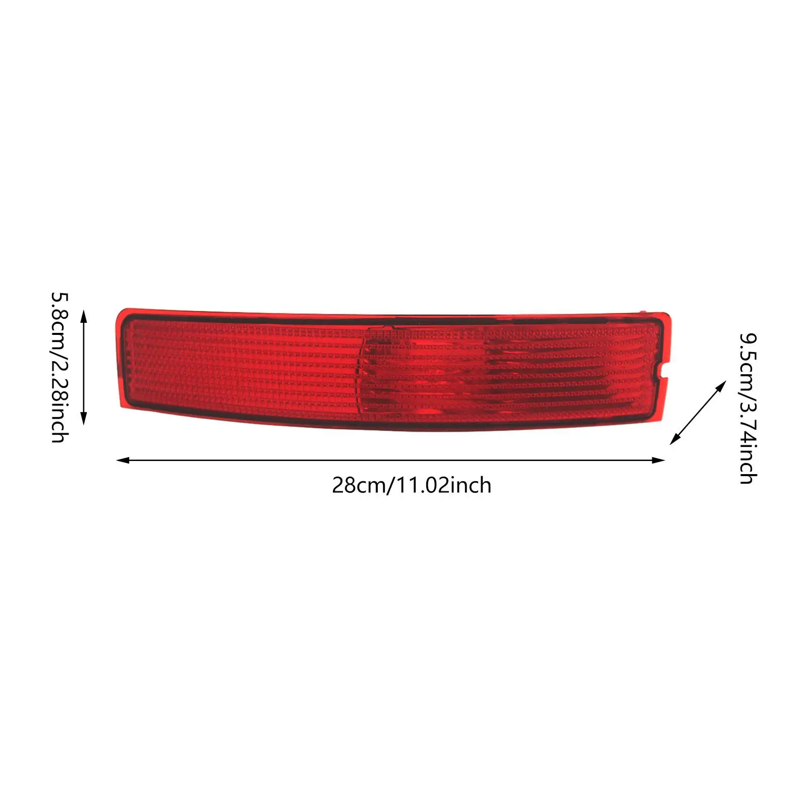 Red Rear Reflective Light Taillight Warning Lamp Premium Material for Volvo XC90 MK1 Replace 30678970 31213647