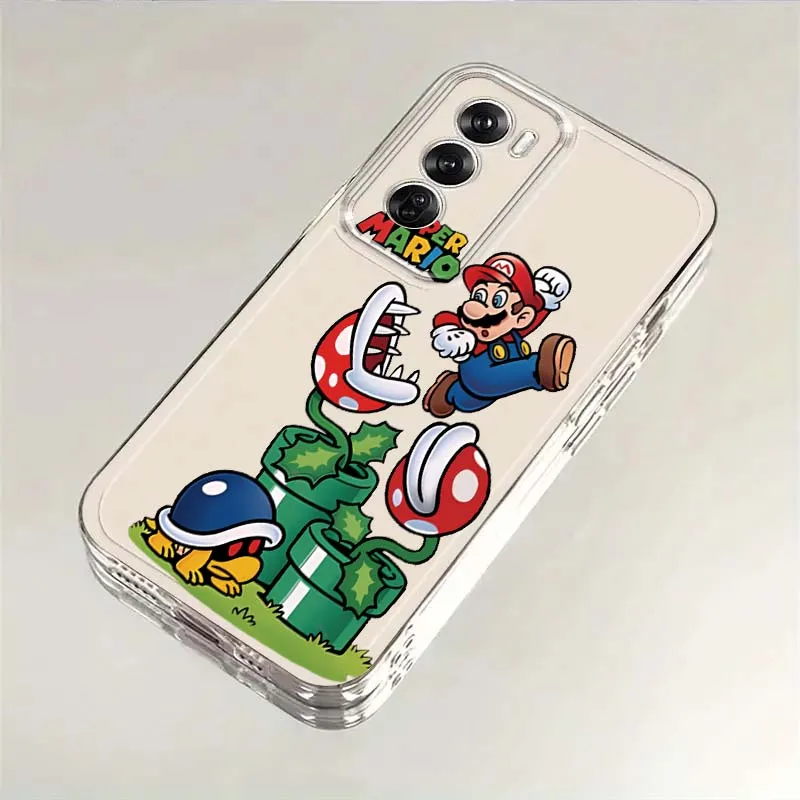 M-Marioss أنيمي لطيف جراب هاتف ل ممن لهم A11 A16 A55 A56 A57 A72 A52 A73 A74 A54 A76 A78 A58 A98 برو 5G بولي يوريثان شفافة