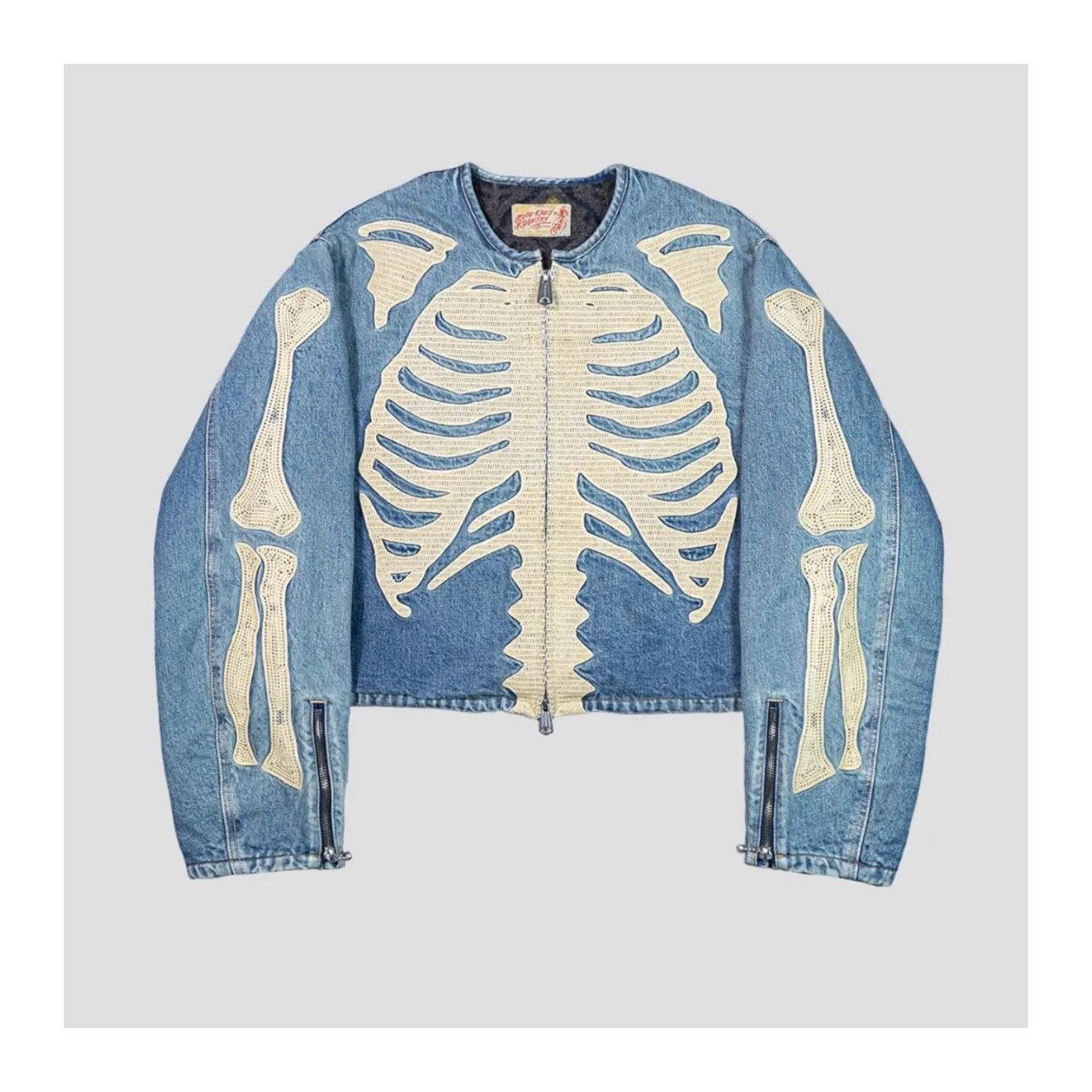 

2024 KAPITAL double-sided denim heavy industry bone embroidery loose jacket WY939