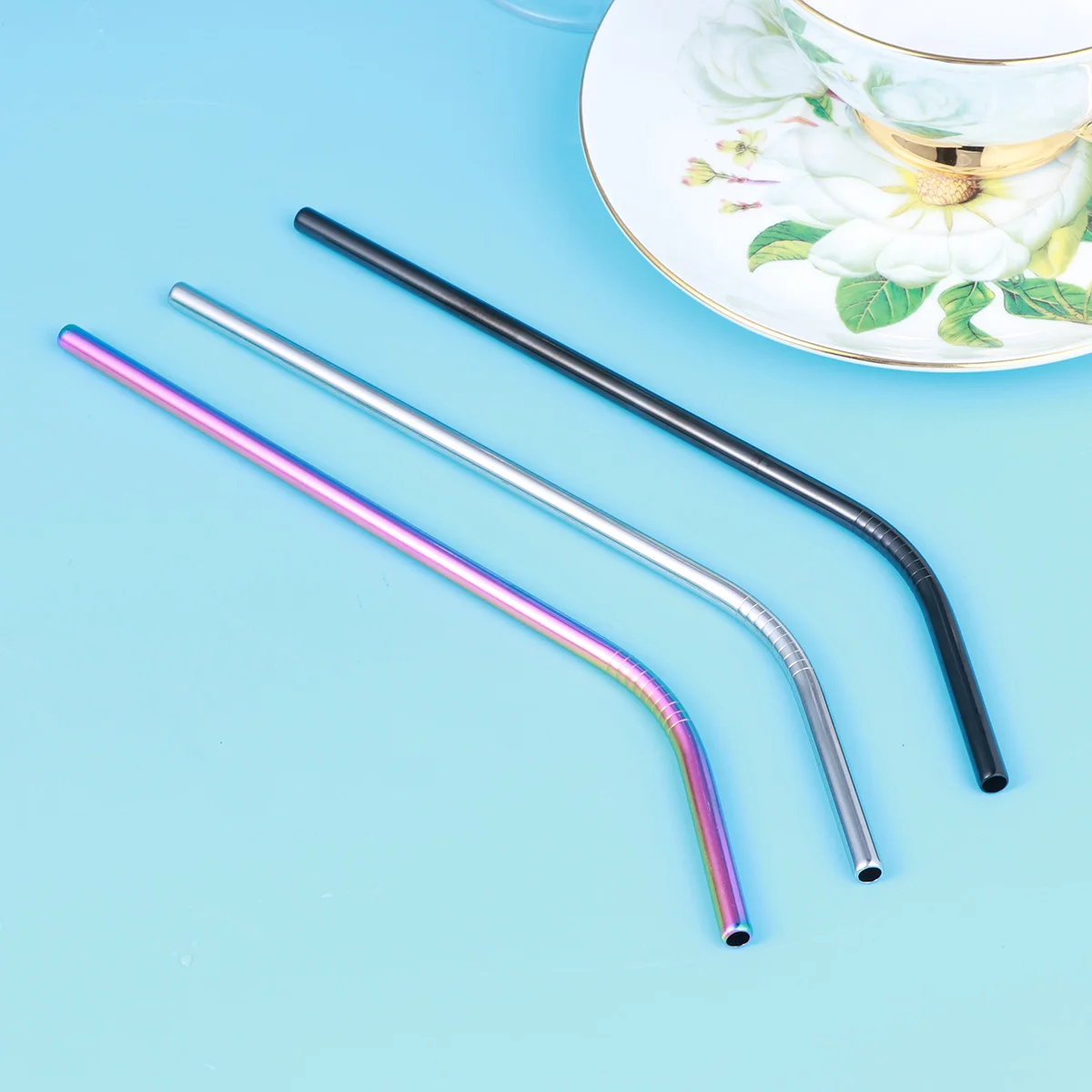 

1 .5X0.6Cm Stainless Steel Straws Reusable Straight Drinking Straws For Tumblers Corrosion Resistant Metal Straw Kitchen