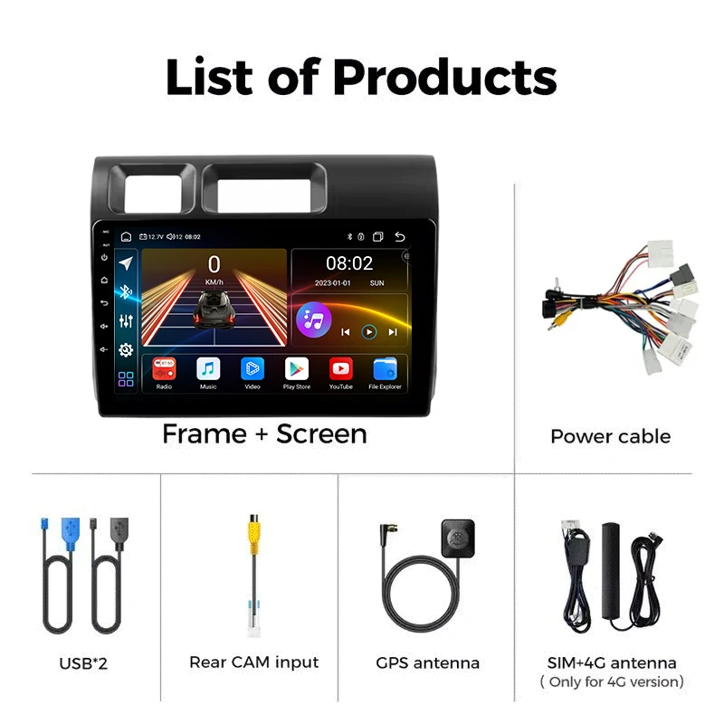 أندرويد 16 Carplay Auto لتويوتا لاند كروزر 8 J70 70 2023 - 2024 راديو السيارة الوسائط المتعددة مشغل فيديو الملاحة ستيريو GPS 5G #6