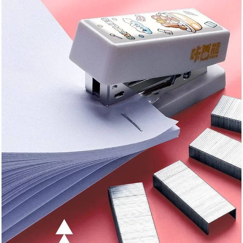 Mini Kawaii Stapler with 400pcs Staple Small Cute Cartoon Stapler Portable Stapler with Staple Student Supply Office Accessories