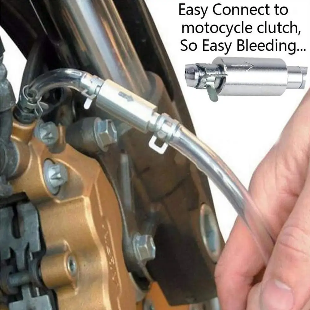 

1pcs Brake Fluid Bleeder Hose with One-Way Non-Return Check Valve Auto Car Vehicle Motorcycle Brake Clutch Bleeder Hose Pipe Kit