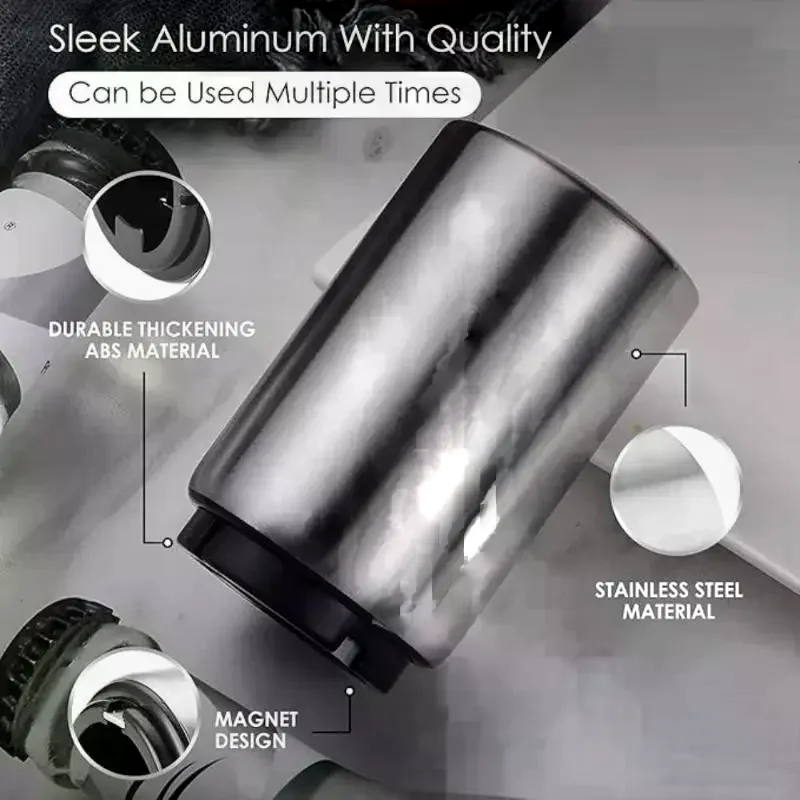 Automatic Stainless Steel Beer Bottle Opener Magnet Beer Opener Stainless Steel Push Down Opener Wine Kitchen Bar Tools