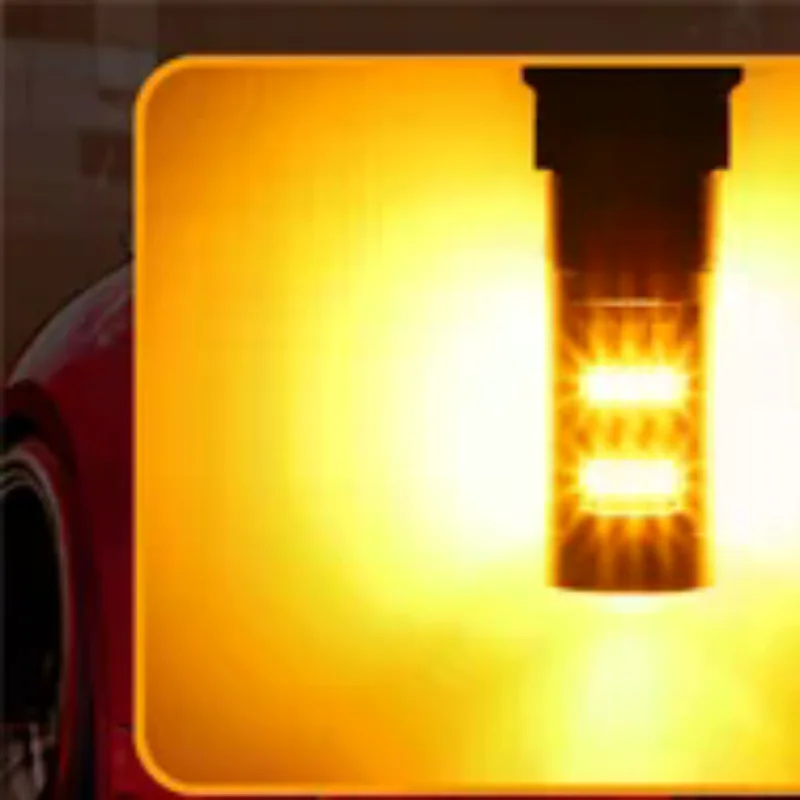 

4Pcs Error Free White/Amber 3157 LED DRL Switchback Turn Signal Parking Light Bulb