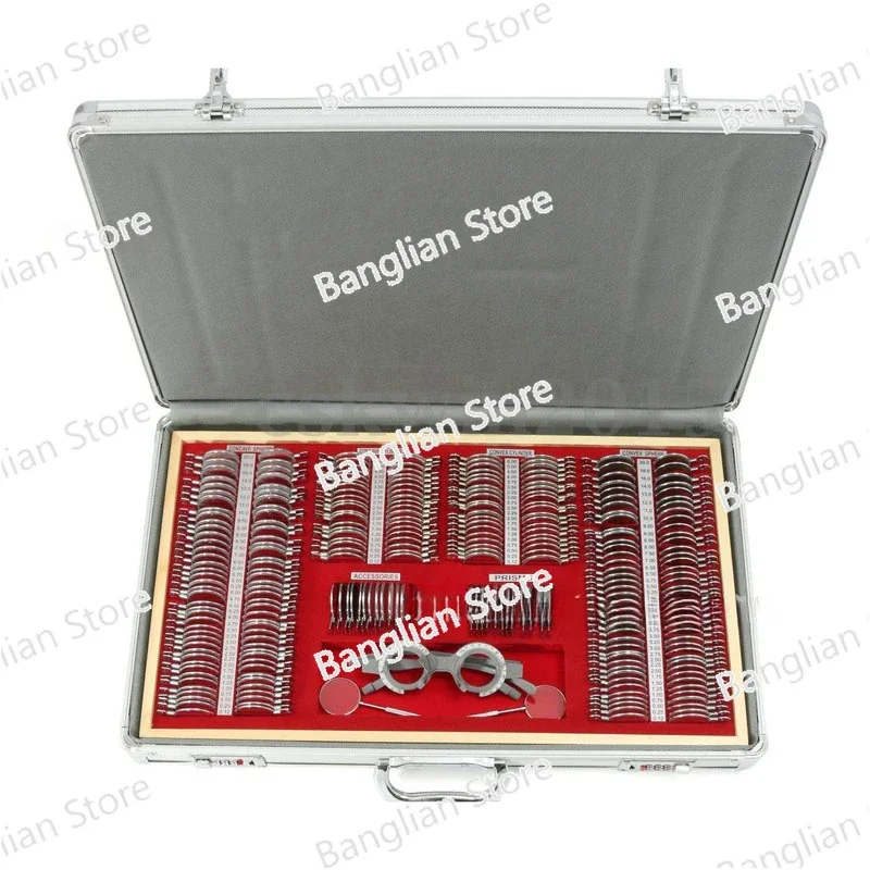 Trial Lens Set 266 Pcs Lens Evidence Box Aluminum Rim A Class Quality Aluminum Case