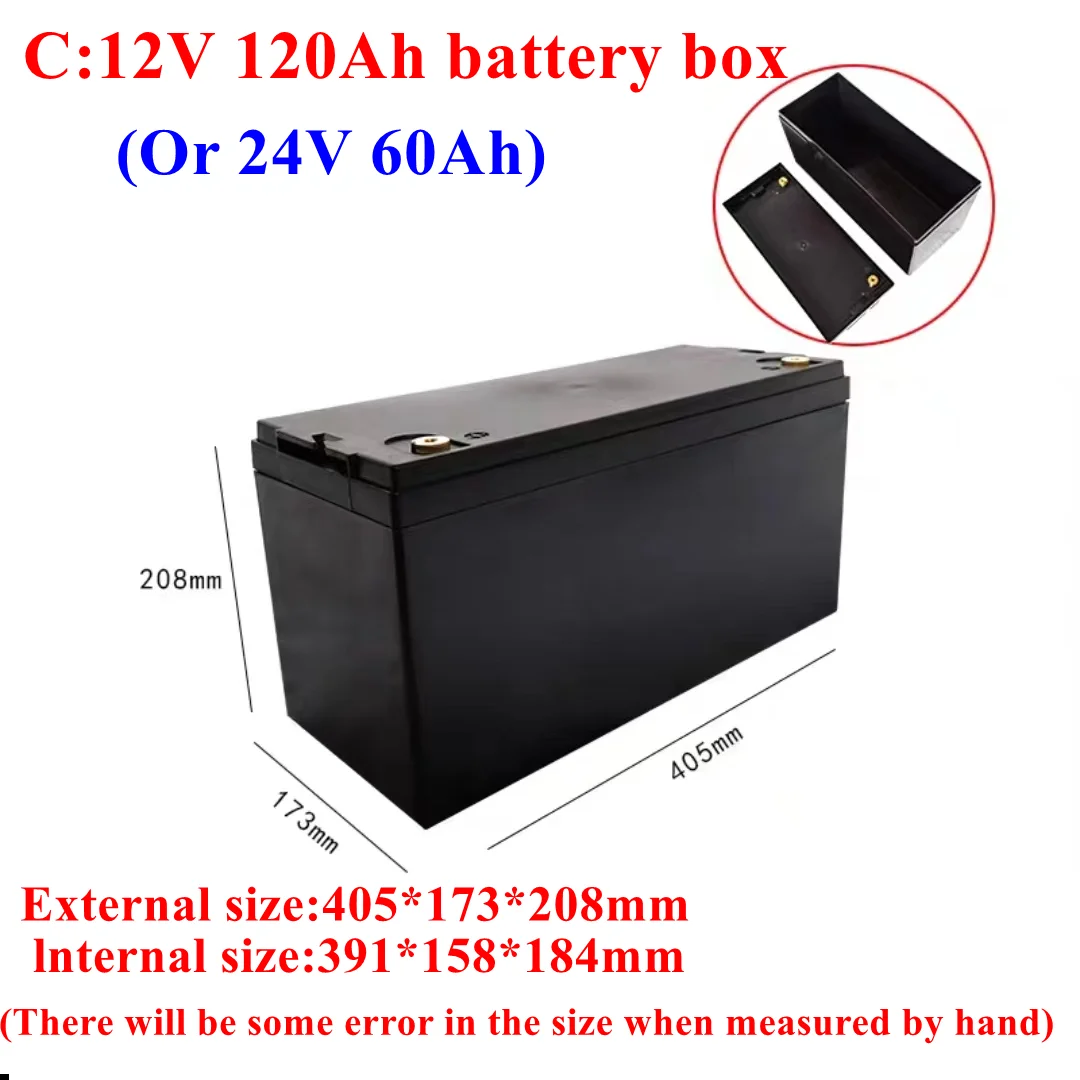 Lithium Battery Box Big Shell Power Bank Case plastic boxes Can DIY 12V 90AH 100AH 120AH 150AH 200AH 250AH 300AH 24V 50AH