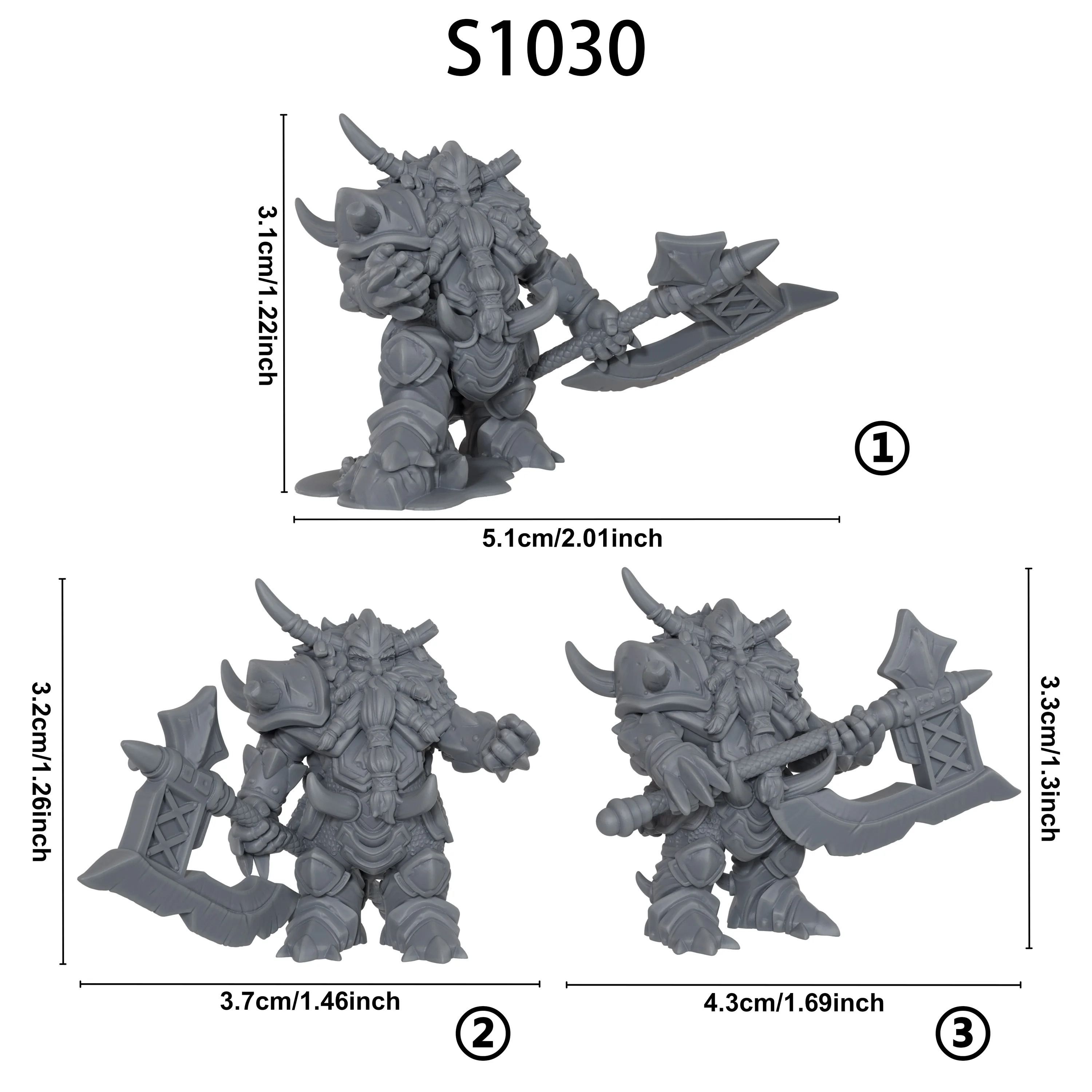 28mm Dwarf Commanders Miniature Set, Fantasy Tabletop Roleplay Gaming Figures, Detailed Armored Dwarf Leader Characters, TTRPGs
