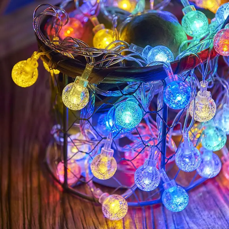 

Гирлянда-шарики со светодиодами на батарейках для декора на Ид Мубарак, для спальни, свадьбы, Дня святого Валентина 2026