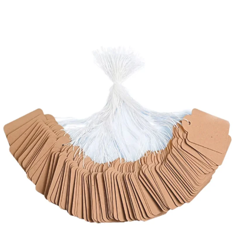 100 قطعة من علامات تعليق المجوهرات الفورية، حلقات سلسلة، بطاقات الأسعار، علامات أسعار المجوهرات الذهبية والفضية المكتوبة بخط اليد البيضاء، ملصق البستنة #4