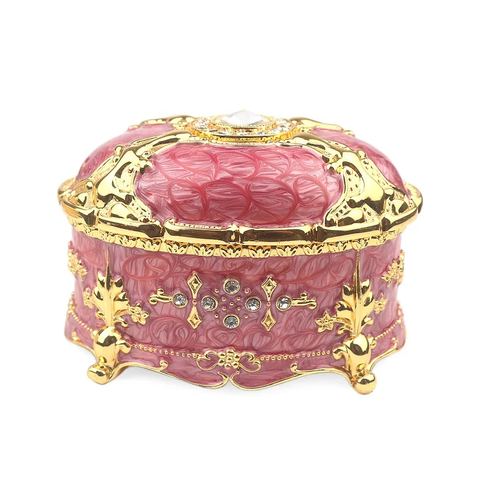 

Wholesale Embossed Zinc Alloy Metal Music Box Clockwork Movement Boutique Gifts for Christmas, Valentine's Day