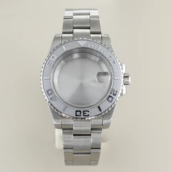 40mm Diving Watch Case Bracelet Sapphire Glass For Seiko NH35 NH36/38/34 Miyota 8215 ETA 2824 Movement 28.5mm Dial Yacht-Master