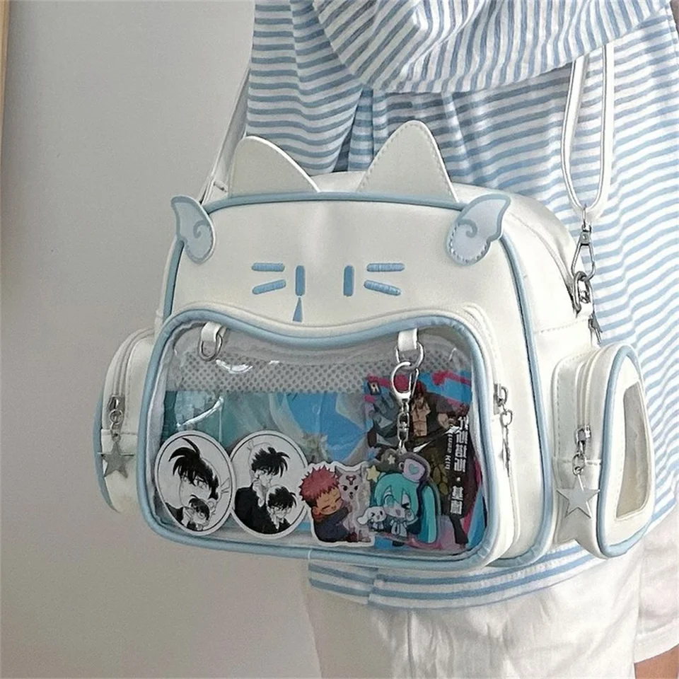 New Fashion Lovely Cat Ear PU Leather Backpack Y2k Kawaii  display picture 1