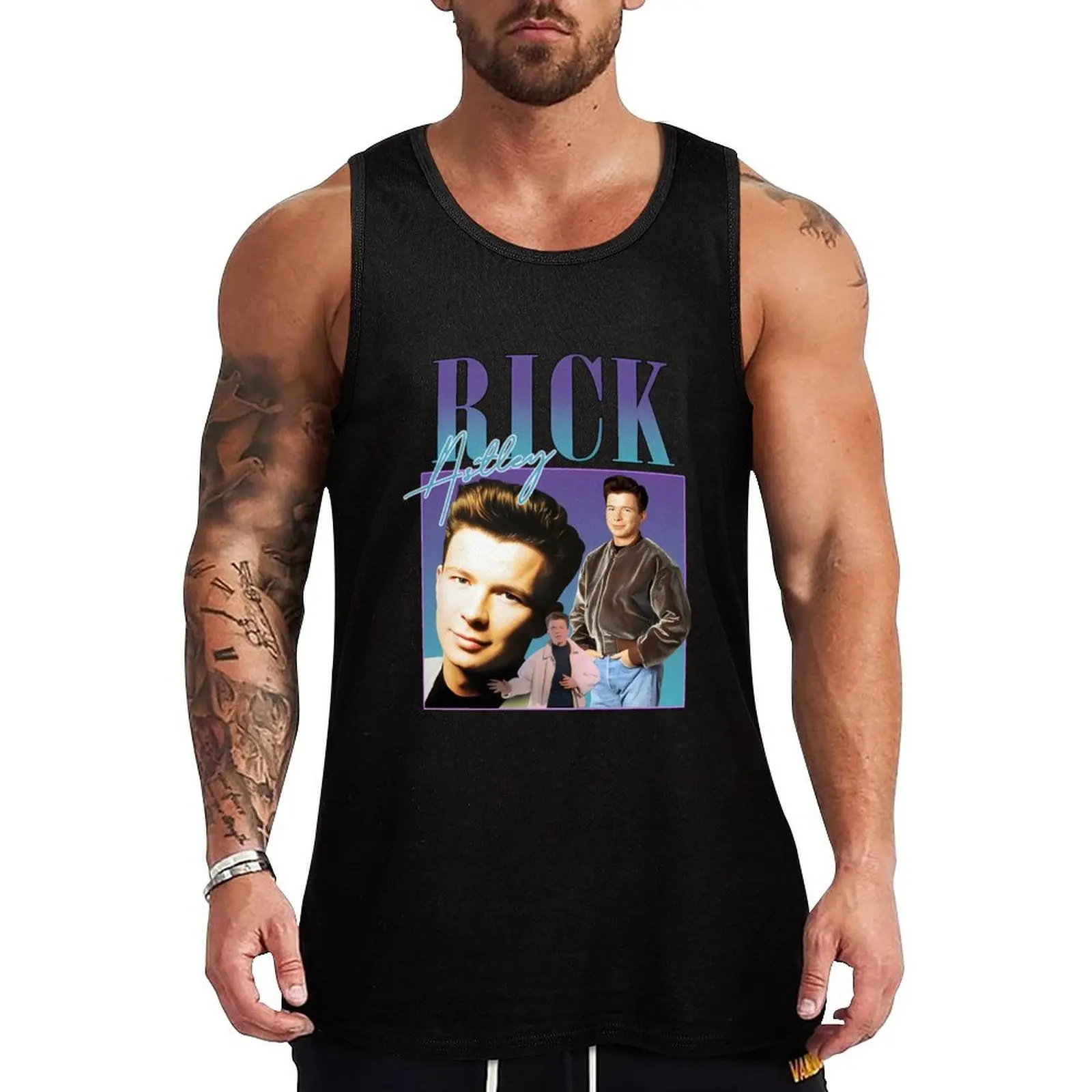 Rick Astley Homage Music Icon Legend Tank Top Outdoor UV Tank Top Sun Protection Sleeveless Shirt