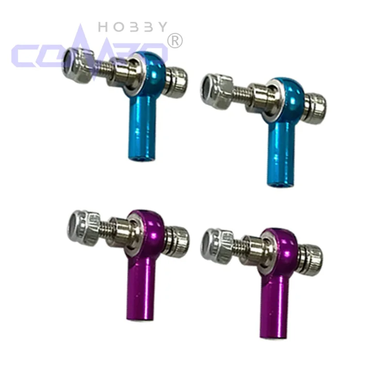 

5Pcs Metal Tie Rod End 2MM Linkage Rod End Metal Ball Head Push Pull Rod End Joint Left/Right-hand Thread For RC Car Accessories