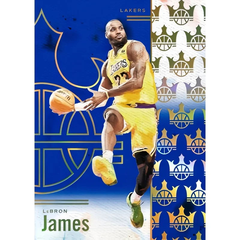 DIY Panini Homemade NBA Basketball collection card LeBron James Victor Wembanyama Court Kings series
