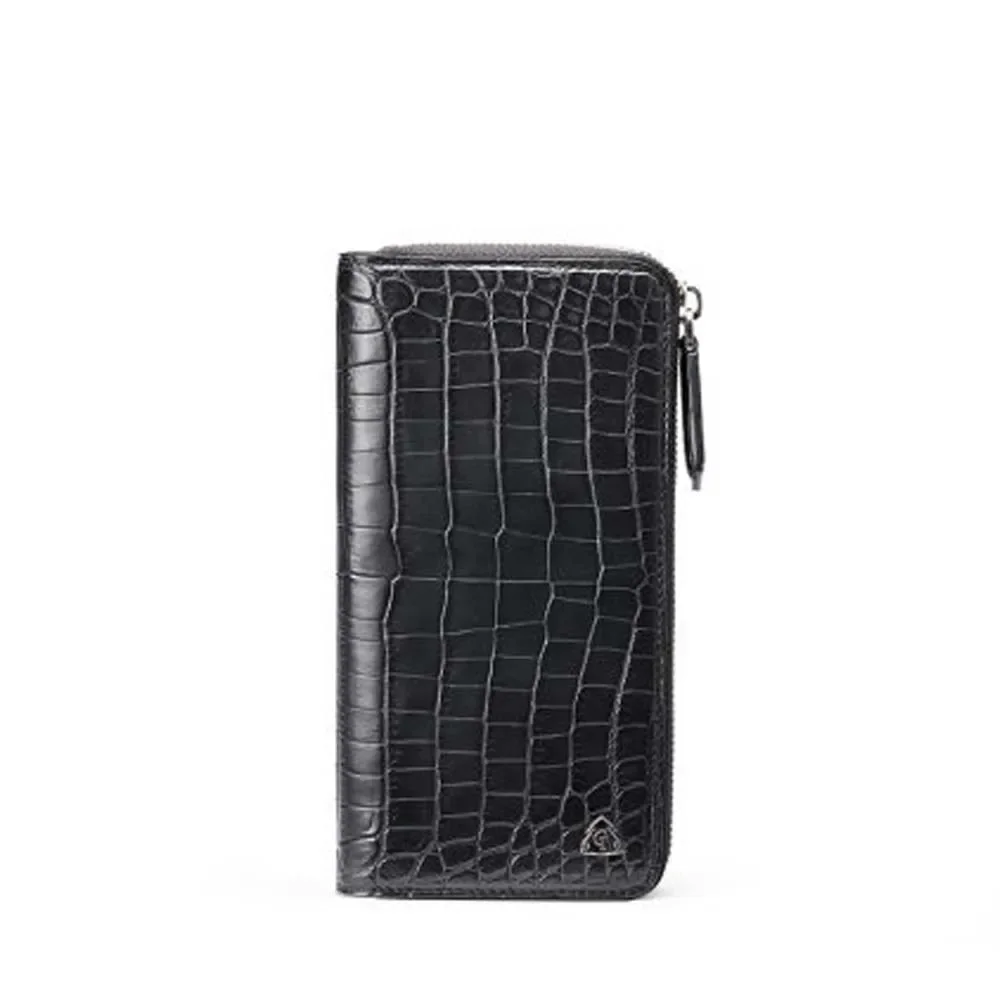 gete new crocodile  male  wallet   new  long  wallet  fashion  business  Hand bag men clutch bag crocodile walllet