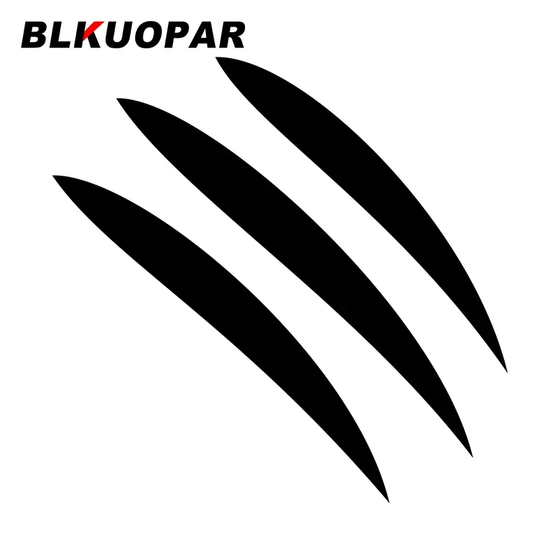 

BLKUOPAR для тройных царапин, автомобильные наклейки, индивидуальные креативные наклейки, устойчивые к царапинам, забавные окна, декор для шлема, автомобильная этикетка