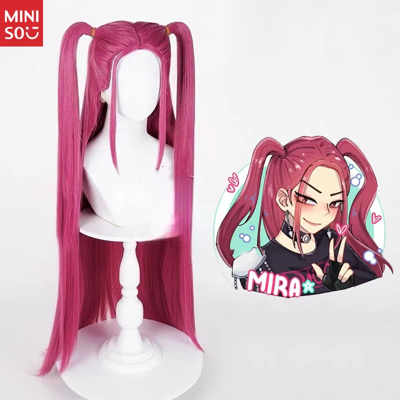 

Witcher Nuns Mira Cosplay Wig, Hot Pink Long Straight Twin Tails with Multiple Styles Available