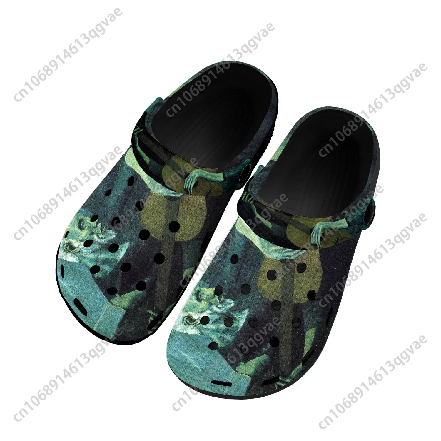 Picasso Famous Oil Paint Old Guitarist Home Clogs Custom Water Shoes Mens Womens Teenager Shoes Breathable Beach Hole Slippers