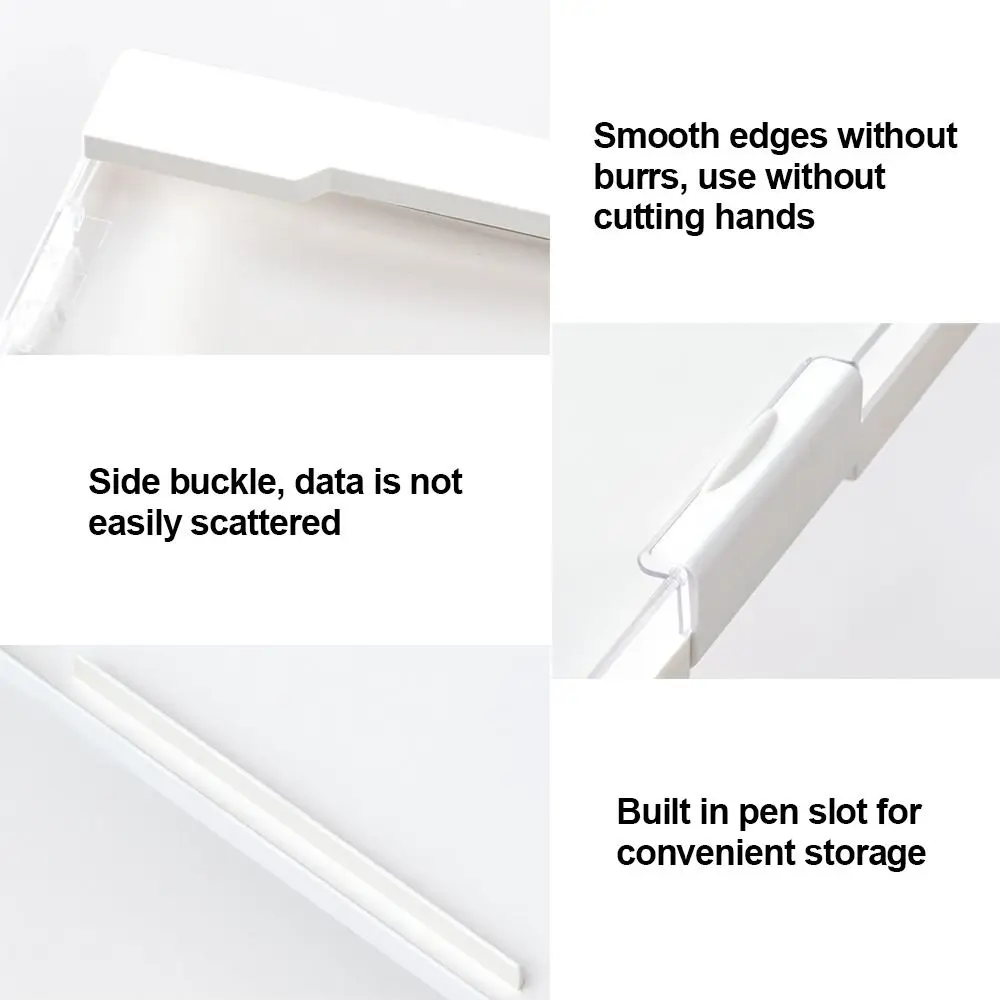 

Plastic Document Storage Box Dust Proof Multifunctional Archive Box Transparent Stackable File Organizer Document Management