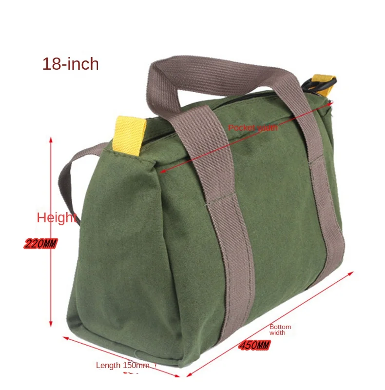 Tools Bag Multi-Purpose Hanging Zipper Carrier Tote Storage Hardware Organizer Canvas kit