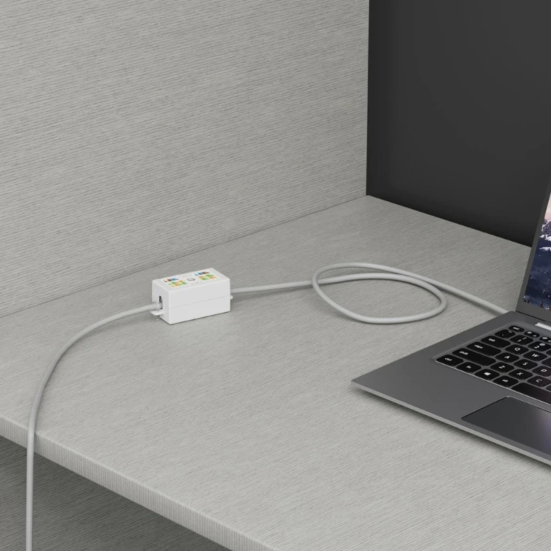 DXAB Cat6 Junction Box RJ45 Splices Connectors Unshielded Down Type Coupler for Cat6 Ethernet Cable Accessories