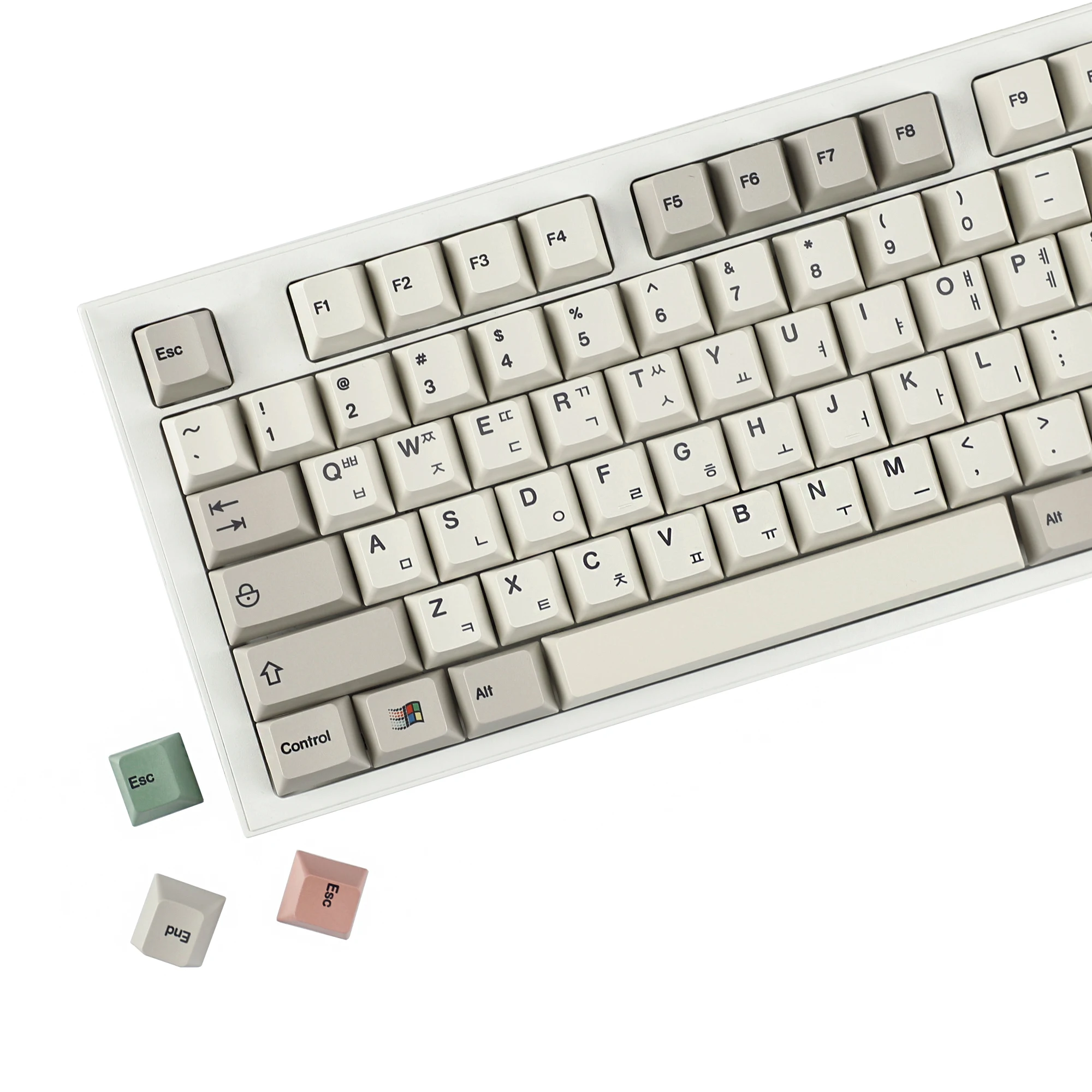 

YMDK 161 клавиш 9009 английский, корейский, немецкий QWERTZ Cherry Profile Dye Sub PBT Keycap для механических клавиатур 64 87 96 104 MX