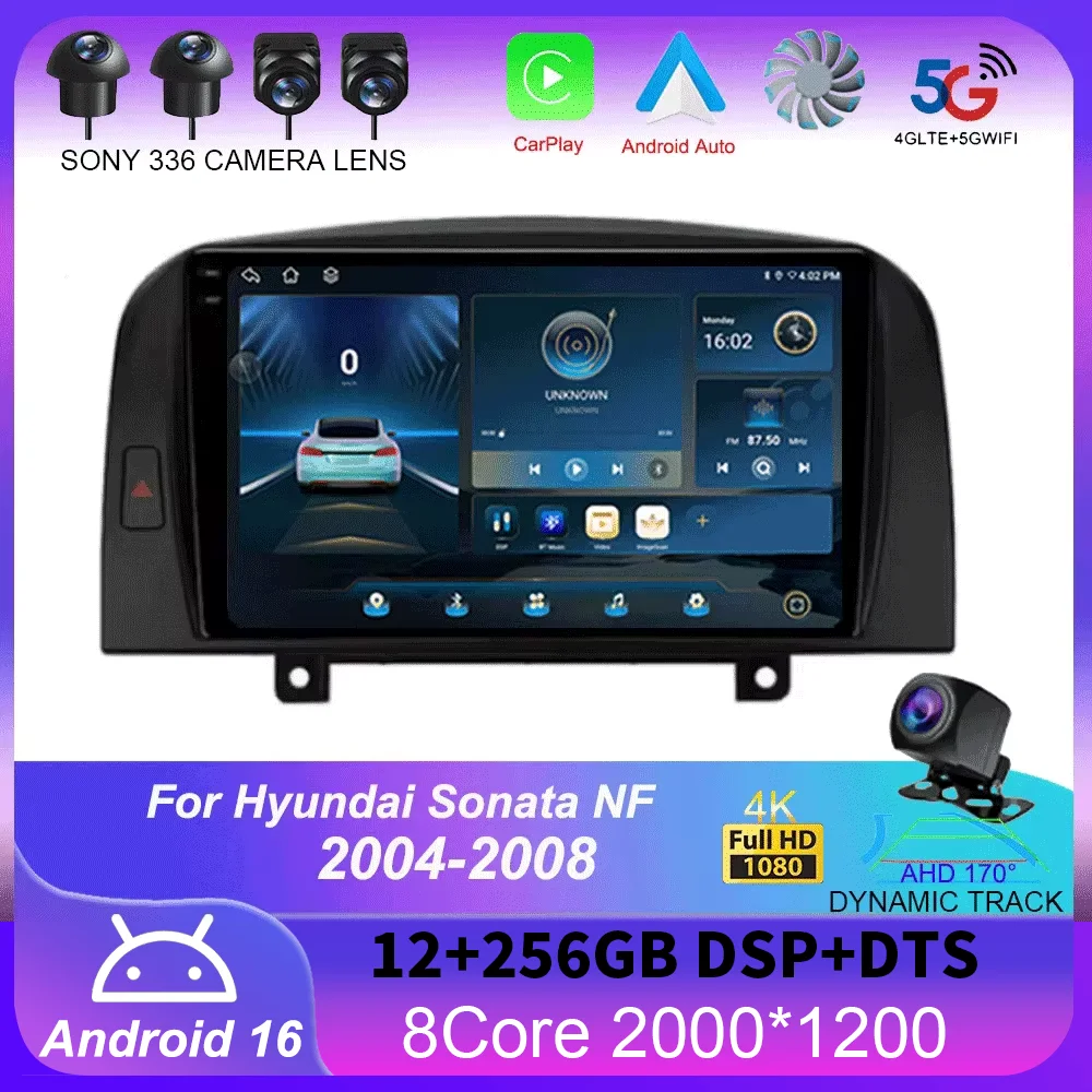 

Android 16 For Hyundai Sonata NF 2004 - 2008 Car Radio Multimedia Video Player Navigation stereo GPS