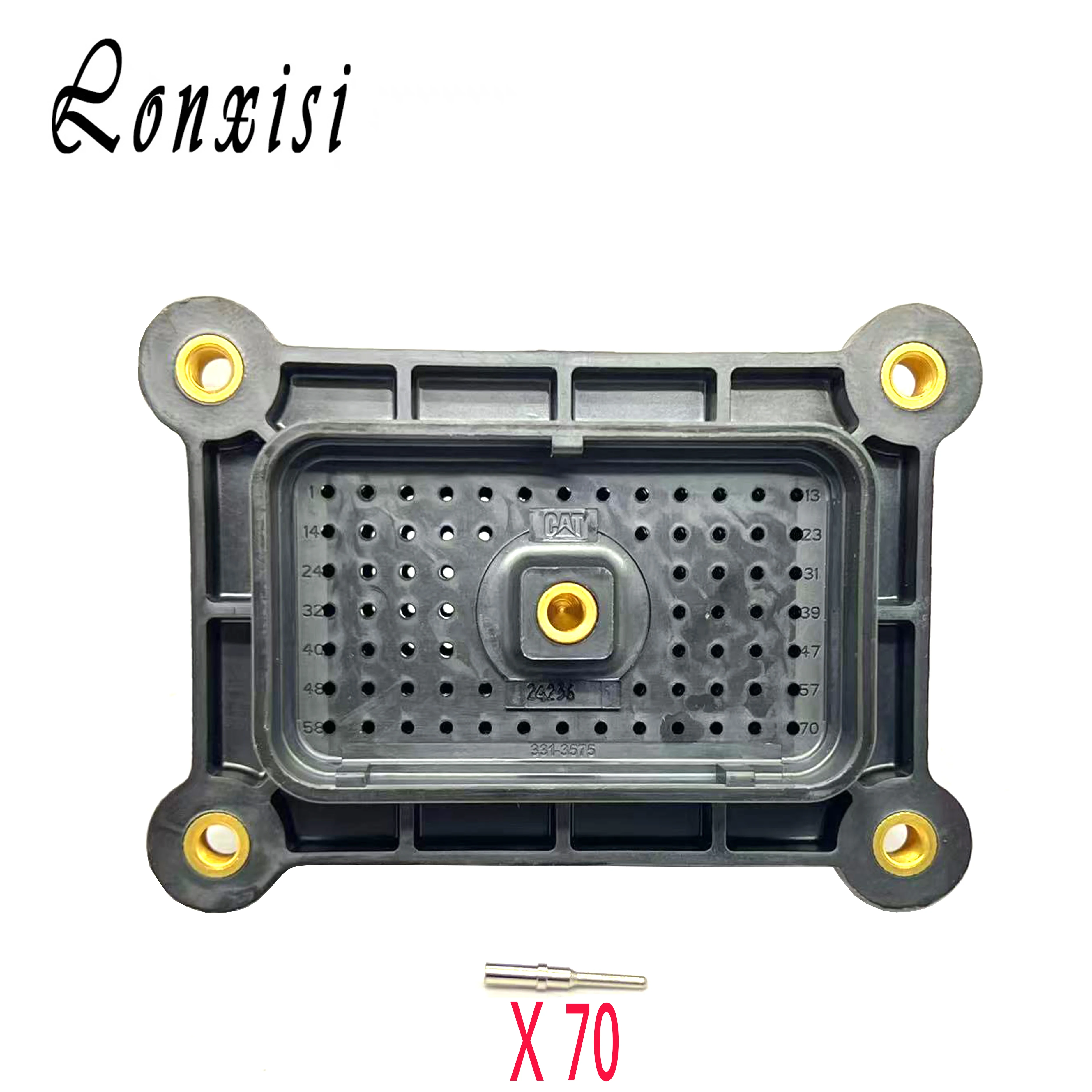 70 Pin 160-7689 160-7690 CTA Carter Excavator E325/330/345C/D Computer Board Plug 214-4208 ECU Connector Accessories