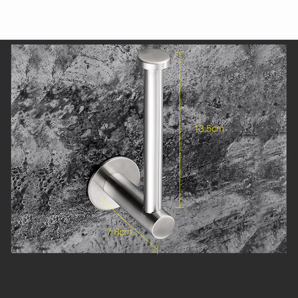 

Adhesive Toilet Paper Holder 304 Stainless Steel Wall Mounted Bathroom Tissue Roll Holder No Drill Easy Install For Kitchen Wc