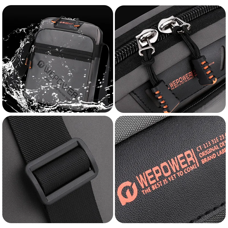 YoReAi New Nylon Fabric Shoulder Bag for Men Water Proof Multiple Small Simple Fashion Pure Color Crossbody Messenger Tote Bags