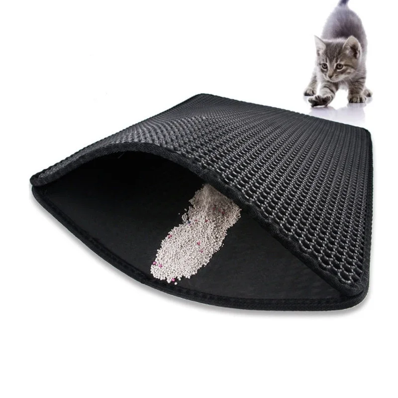 Double-layer eva cat sand basin filter sand mat pet supplies cat scratching mat waterproof non-slip sand basin