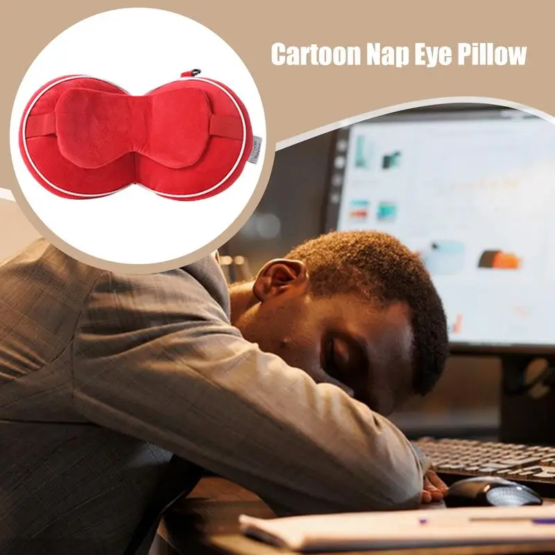 Nekkussen voor kinderen Nekkussen voor peuters Opvouwbaar Cartoon Dutje Oogbedekking Kussen Oogbedekking Kussen Draagbaar nekkussen voor bedrijven