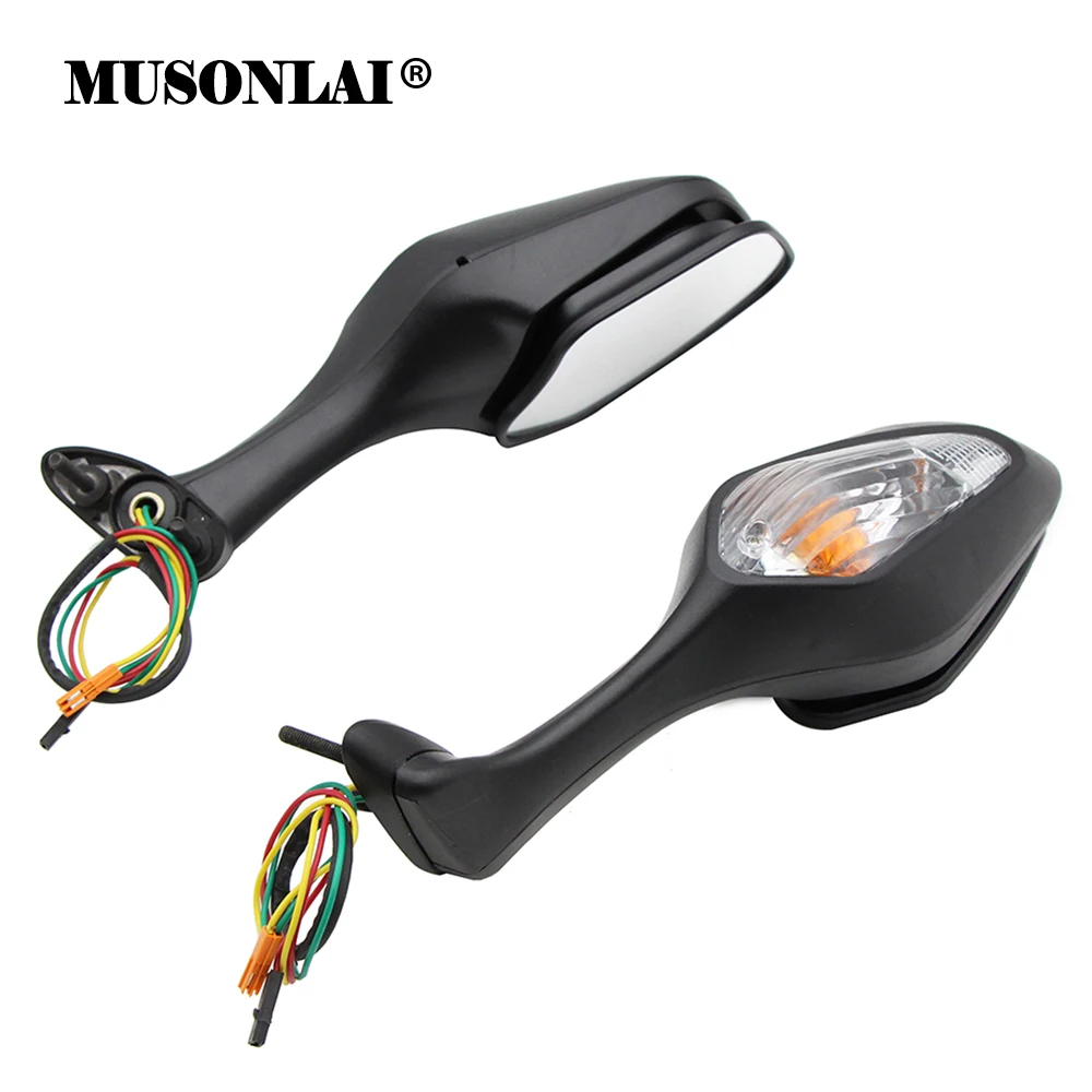 Motorcycle Rearview Mirror Side Mirrors with LED Turn Signals For Honda CBR1000RR CBR 1000RR 08-13 VFR1200 VFR 1200 10-12