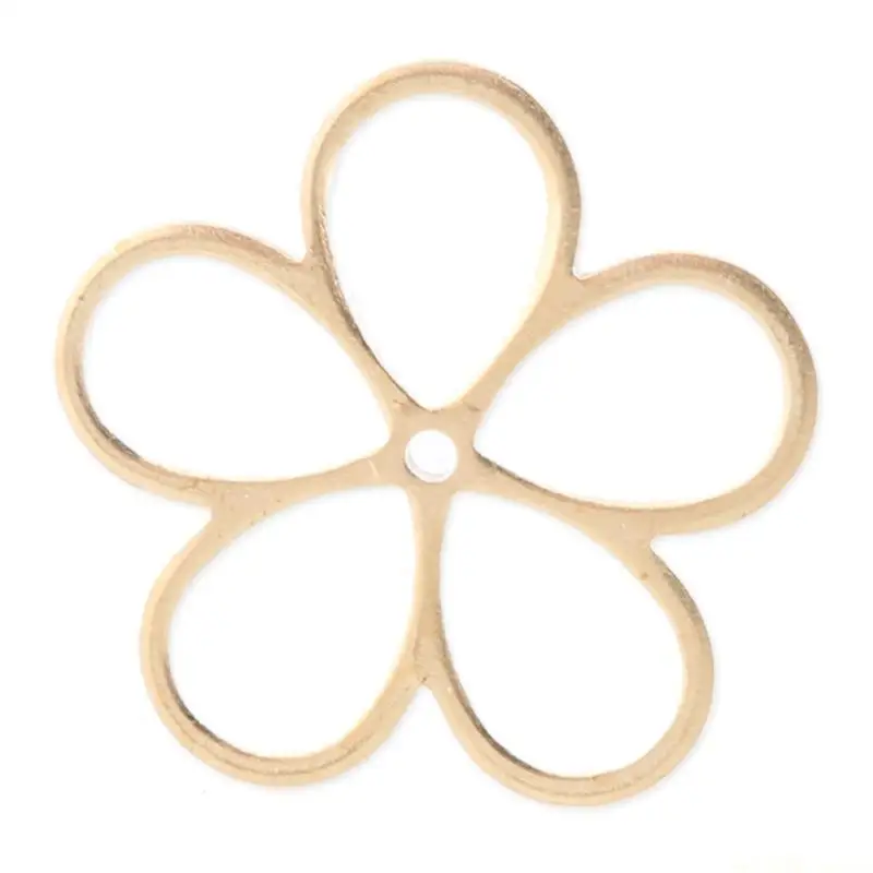 

D46E 10/20 шт. полые подвески в виде лепестков DIY принадлежности для изготовления ювелирных изделий материал из сплава