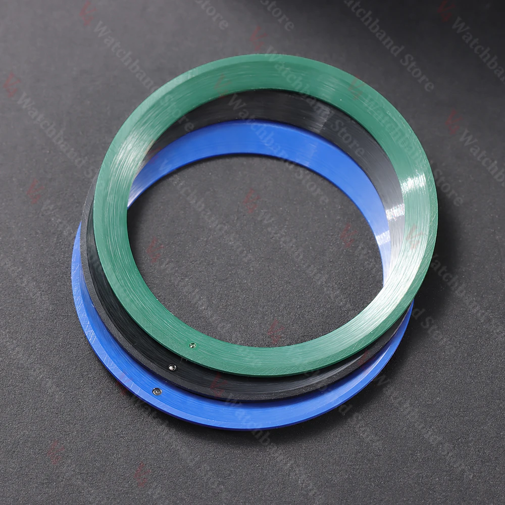 38*30.5 مللي متر سبائك السيراميك ساعة الحافة إدراج حلقة المنحدر ل NH35/36 GMT الغوص 40 مللي متر التلقائي الميكانيكية ساعة جزء استبدال