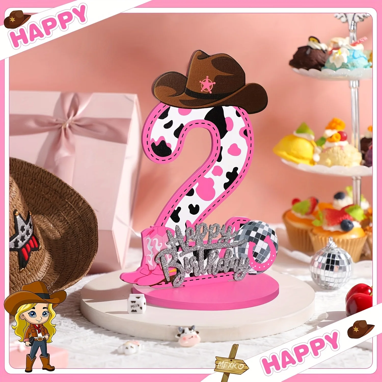 1 Pezzo Logo Digitale per 1-3  - Cowboy Hat Straw recensione e prezzo