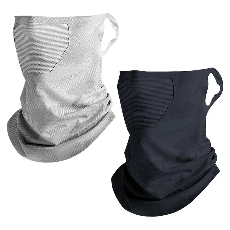 

Summer Men Mask Full Face Bicycle Neckerchief Cycling Bandana UV Protection Mask Breathable Ice Silk Outdoor Hanging Ear Scarf